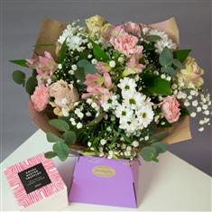 Florist Choice Pastel Gift Box- with Chocolates