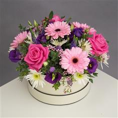 Florist Choice Hat Box Arrangement