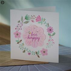 Bee Happy Seeded Greetings Card 