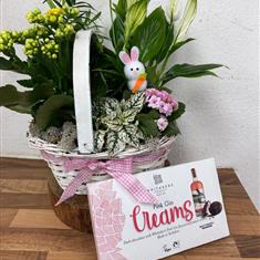 Easter Indoor Planter with chocolates